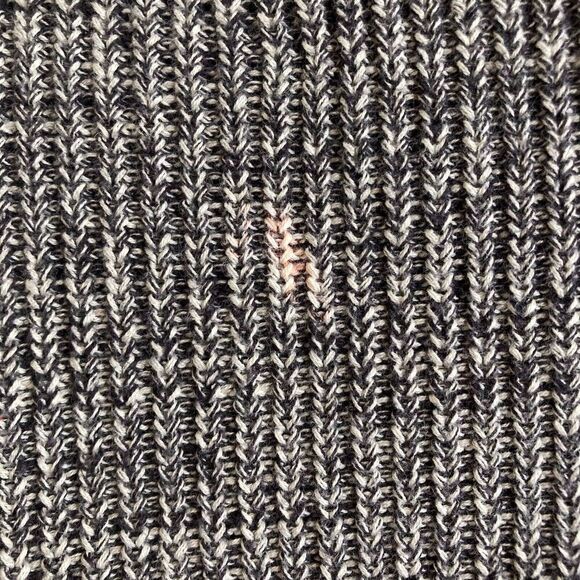 FRYE Women's Gray Ragg Slouchy Crew Neck Sweater Size S Neutral Elevated Basics - Picture 8 of 10